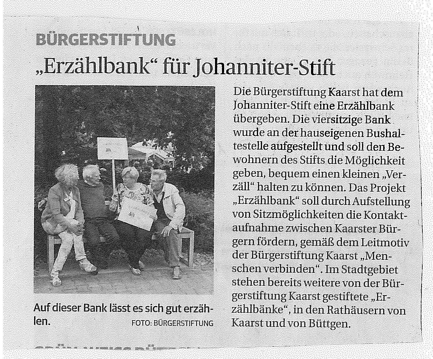 You are currently viewing Erzählbank für Johanniter-Stift