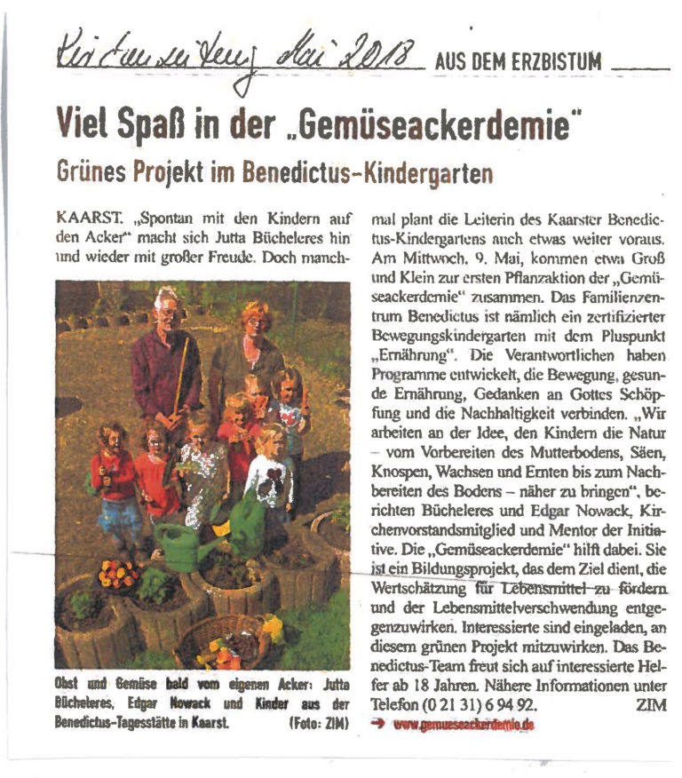 Read more about the article Viel Spaß mit der Gemüseackerdemie