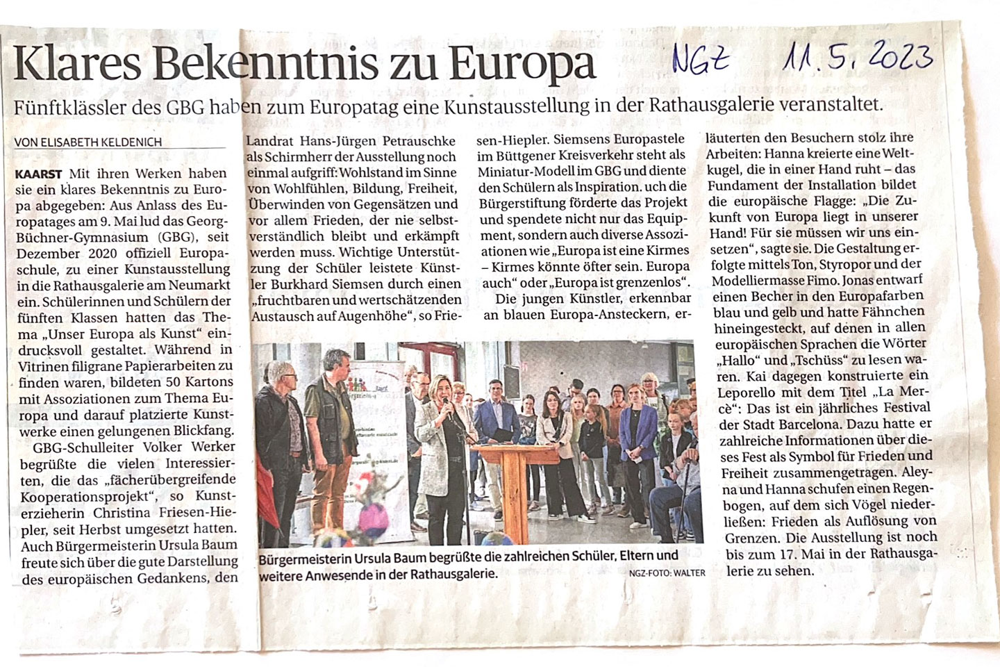 Read more about the article Klares Bekenntnis zu Europa