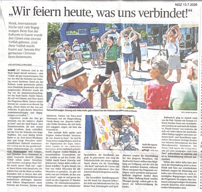 Mehr über den Artikel erfahren Viele Nationen eine Stadt – Kaarst